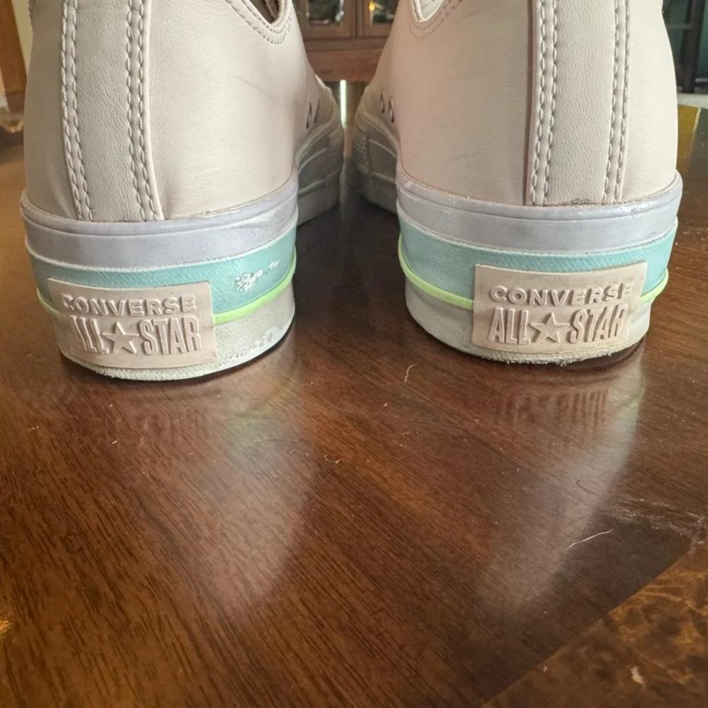 🌈 FOR SALE: Pastel Rainbow Platform Converse 🌈 - Picture 4 of 5
